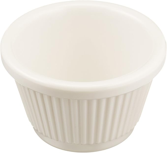 Winco Fluted Ramekins, 1.5-Ounce, Bone - 12 Pieces