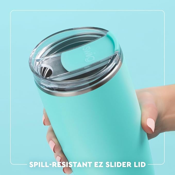 Swig Life 22oz Insulated Tumbler, Travel Coffee Tumbler with Lid, Cup Holder Friendly Travel Coffee Mug, Stainless Steel, 22 oz Tumblers, Reusable Insulated Mug with Lid (Scoop There It Is)