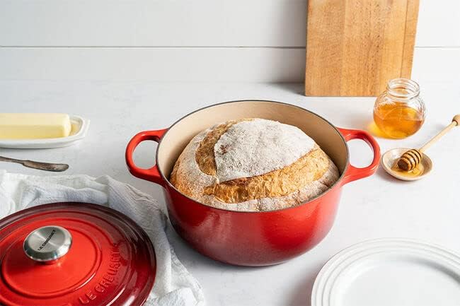 Le Creuset Enameled Cast Iron Signature Round Dutch Oven, 2 qt., Cerise