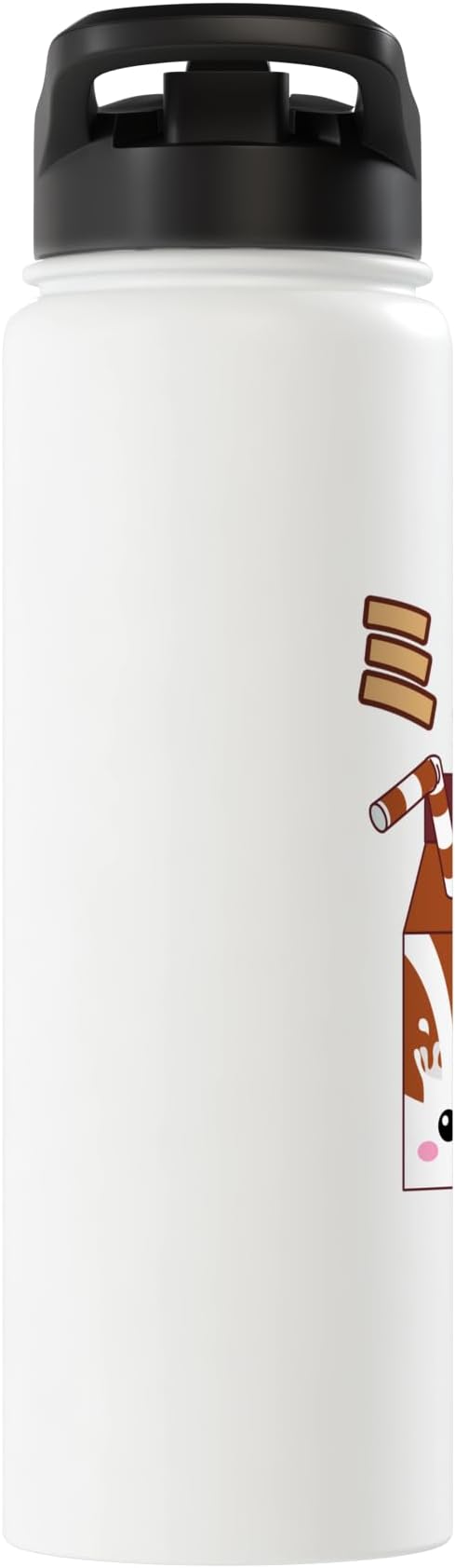 Cute Kawaii Chocolate Milk Japanese Anime Otaku Milkshake Stainless Steel Insulated Water Bottle