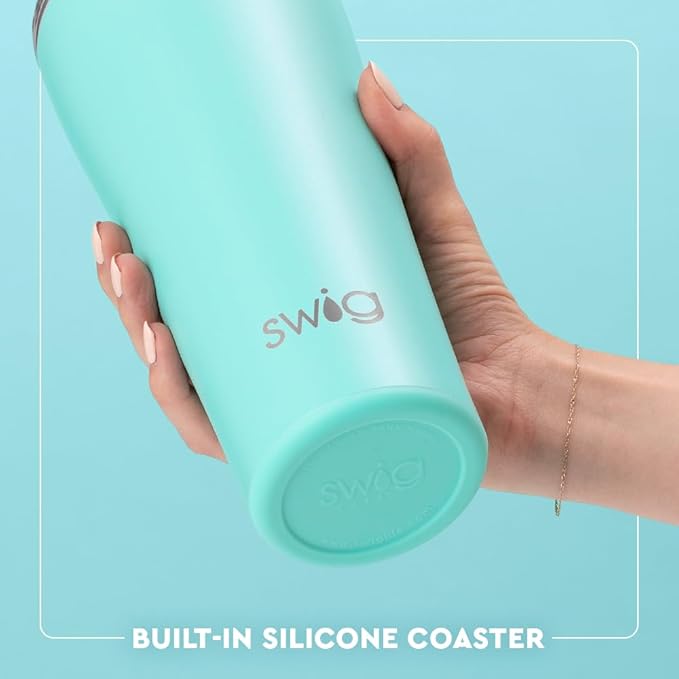 Swig Life 32oz Insulated Tumbler, Travel Coffee Tumbler with Lid, Cup Holder Friendly Travel Coffee Mug, Stainless Steel with Lid (Howdy Yall)