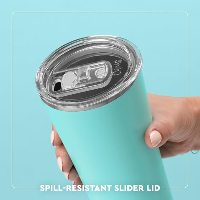 Swig Life 22oz Insulated Tumbler, Travel Coffee Tumbler with Lid, Cup Holder Friendly Travel Coffee Mug, Stainless Steel (Howdy Holidays)