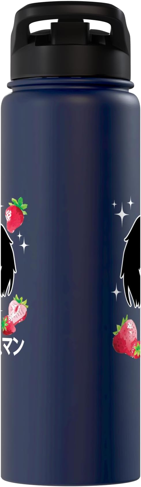 Mothman Kawaii Strawberry Milk Shake Carton Stainless Steel Insulated Water Bottle