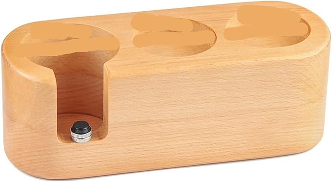 Walnut Wood Coffee Filter Holder, Espresso Tamper Mat Stand, Coffee Maker Support Base Rack, Barista Accessories(2PCS)