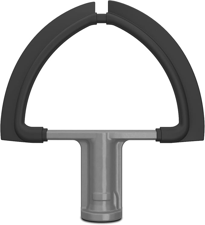 KitchenAid KDF7B Double Flex Edge Beater for Select Bowl-Lift Stand Mixers, Silver & Pastry Tilt Head Stand Mixer Beater Attachment, Silver