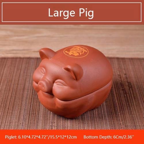 Ceramic Cooking with Lid small Heat Resistant Compatible Earthen Ceramic Cooking Pot Unglazed for Cooking, Rice Meat Soup Family Meals with Tray, spoon(15.5 * 12 * 12cm)