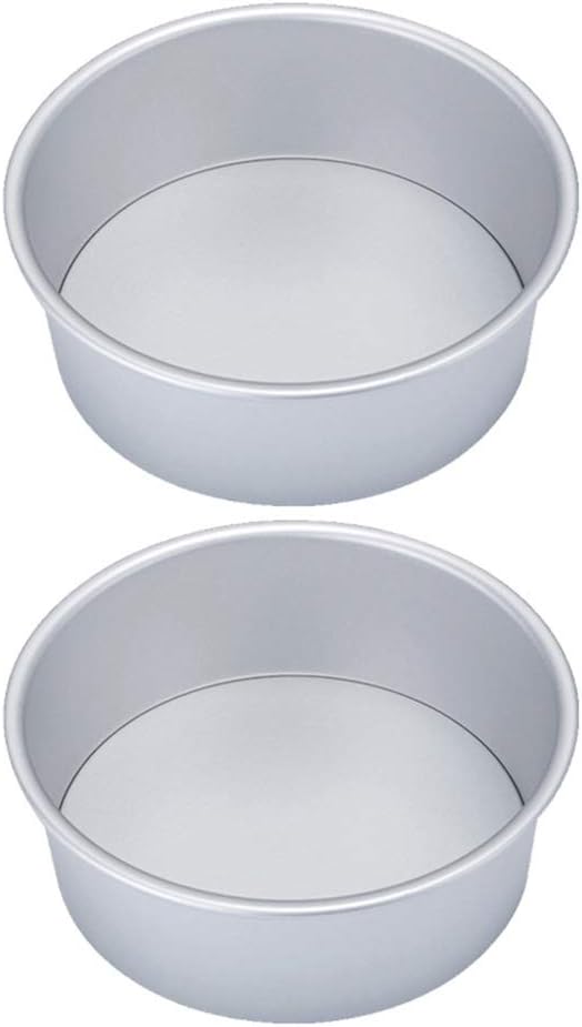 Cake Tin， Non-Stick Cake Mould, Baking ToolsBaking Mold,Cake Mould,Baking 2pcs 8inch Alloy Cake Pan Round Cake Mold Tray Non-Stick Baking Mould with Removable Bottom for Chirtmas Party Pans (Color : P