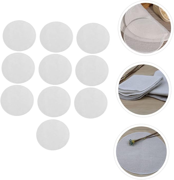 20pcs Cotton Steamer Mats Non-stick Household Dumpling Liners for Kitchen for Steaming Buns Cakes and More and Reusable