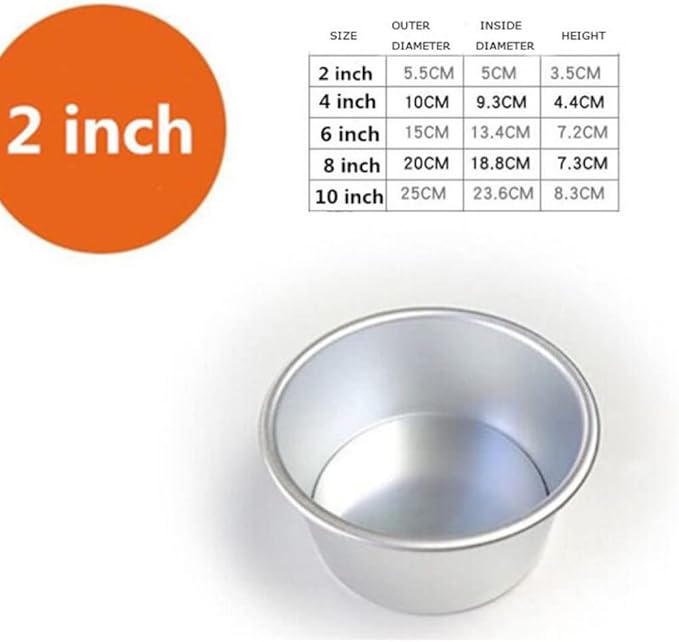 Cake Tin， Non-Stick Cake Mould, Baking Tools Baking Mold,Cake Mould,Baking Baking 2/4/6/8/10 Inch Round Live Bottom Cake Mold Baking Mold Bread Decoration Non-Stick Non Stick Skillet Pan Pans (Color :