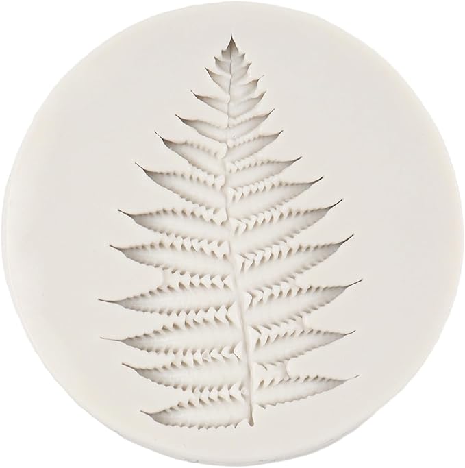 Tropical Leaf Silicone Mold Fern Leaves Fondant Molds For Cake Decoration Cupcake Topper Chocolate Candy Resin Polymer Clay Set of 4