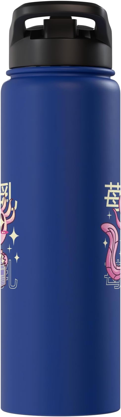 Cute Sea Creature Drinking Milk Japanese Art Kawaii Stainless Steel Insulated Water Bottle