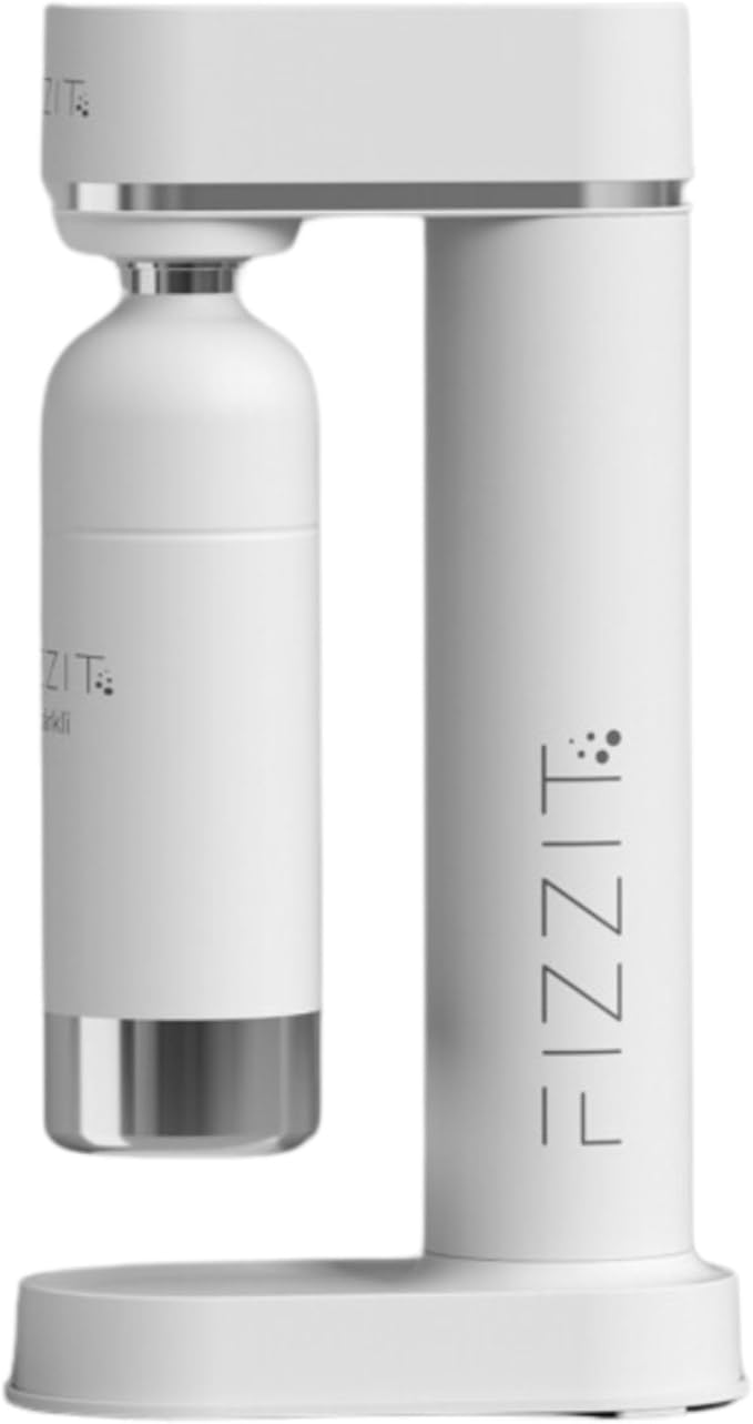 Fizzit Spärklï Carbonated Water Soda Maker with Stainless Steel Bottle Included,Dishwasher Safe