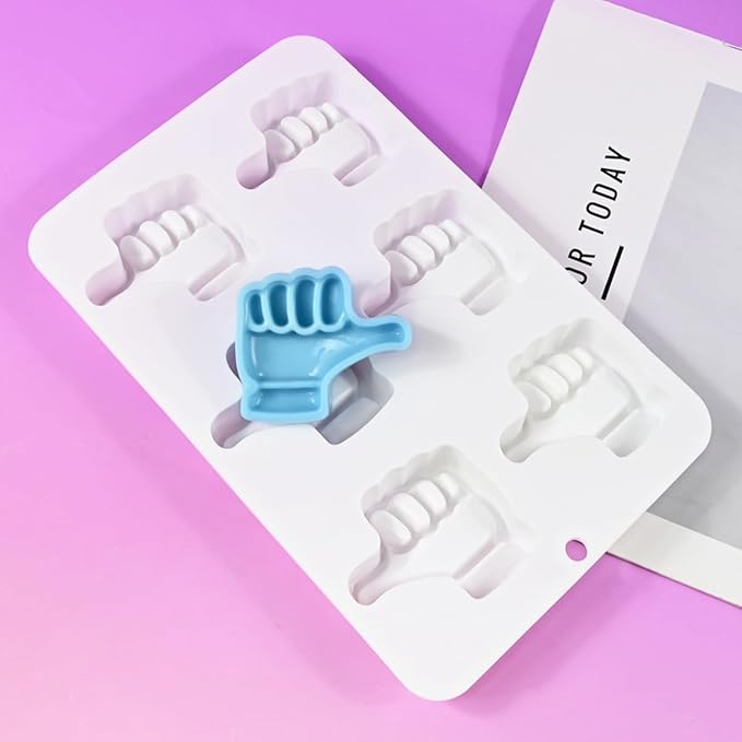 Food-Grade Silicone Thumb Molds, Non-Stick Baking Pan Mold for Chocolate, Candy, Jelly, Ice Cube, Muffin (H_ Thumb)