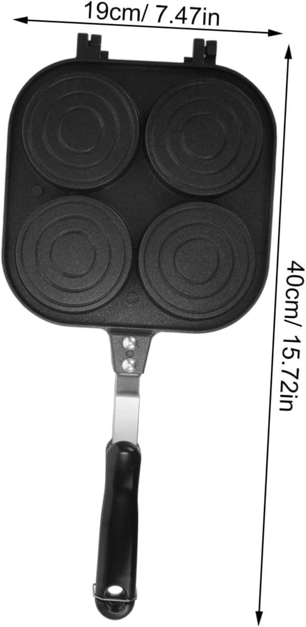 Non Stick Frying Pan and Hamburger Making Mold Non Sticking Kitchen Pot for Versatile Cooking Ideal for Breakfast and More