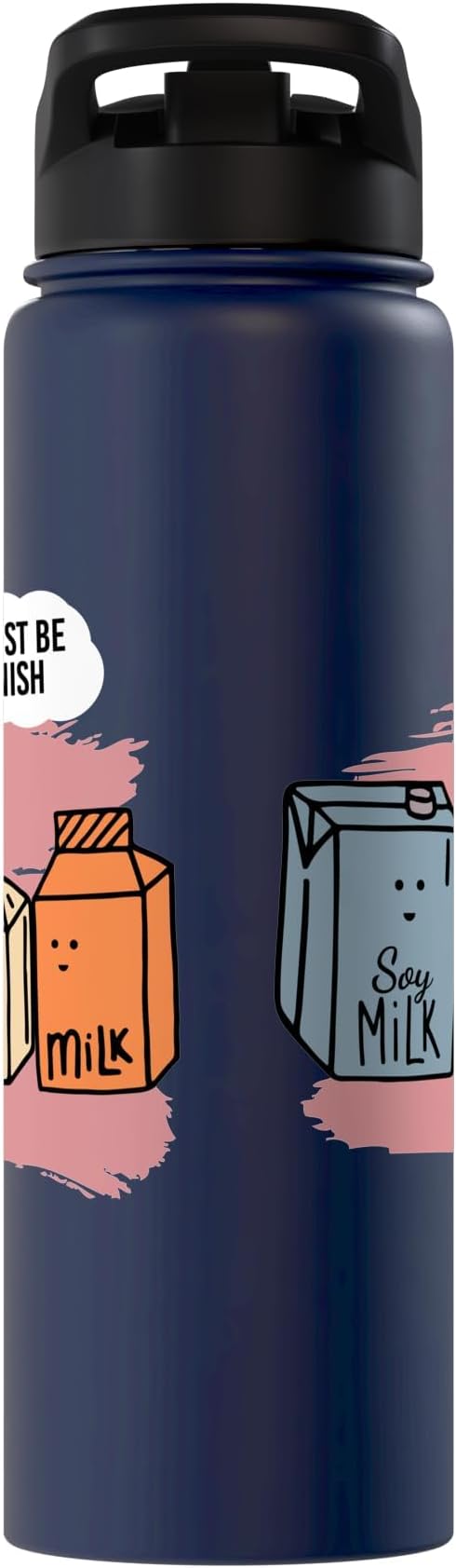 He Must Be Spanish I Milk Soy Milk Milk Carton Fun Soy Stainless Steel Insulated Water Bottle