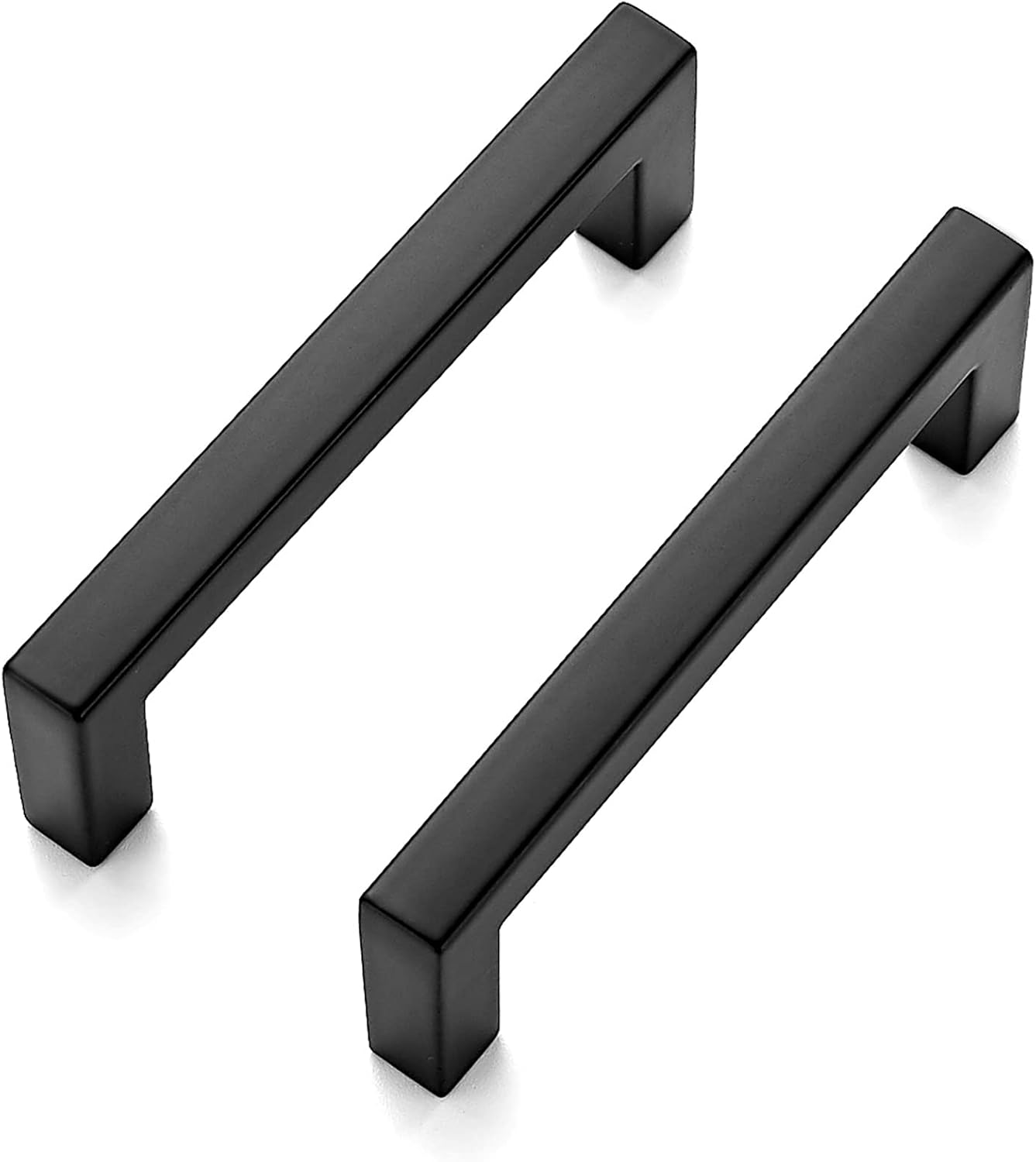 Ravinte 45 Pack Solid 3 Inch Center to Center Slim Square Bar Drawer Handles - Cabinet Hardware in Matte Black - Kitchen Handles and Pulls