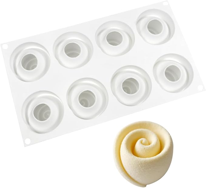 mostsom Honeycomb Molds Silicone Non-Stick Rabbit Cookie Mold Diy Rose Flower Chocolate Mould Used for Jelly, Candy,Biscuits (H_11.6x6.8x2.3 inch)