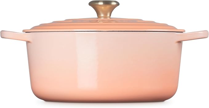 Le Creuset Enameled Cast Iron Signature Round Dutch Oven, 7.25 qt., Peche