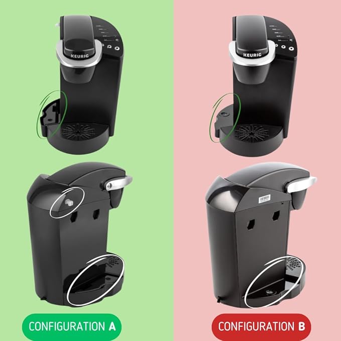 Replacement Water Reservoir Tank for Keurig K-Classic ONLY - B44, B40, B45, B50, K40, K45, K50, K55 Brewing Systems - 48 oz - CONFIGURATION A - ([ PRO TIP: WATCH VIDEO TO VERIFY CONFIGURATION ])
