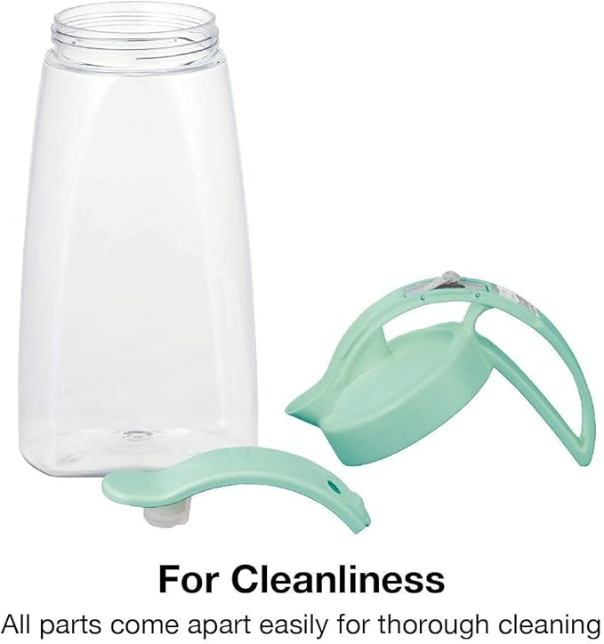High Heat Resistant 2.3 QT One-touch Airtight Water Pitcher Set with Lid for Coffee, Tea, Other Hot or Cold Beverages Quickpour Jug, Leak Proof & Space Saving, Dishwasher Safe, Made in Japan (SET)