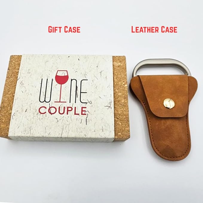 WINE COUPLE Ah So Wine Opener - Easy Vintage Cork Remover for Delicate Old Corks, Two Part Opener, Fragile Wine Bottle, Recognized by Sommeliers