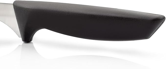 Arcos Slicing Knife/Ham Knife 9 Inch Nitrum Stainless Steel. Ergonomic Polyoxymethylene POM Black Handle. Useful utensil especially for slicing ham. Series Niza