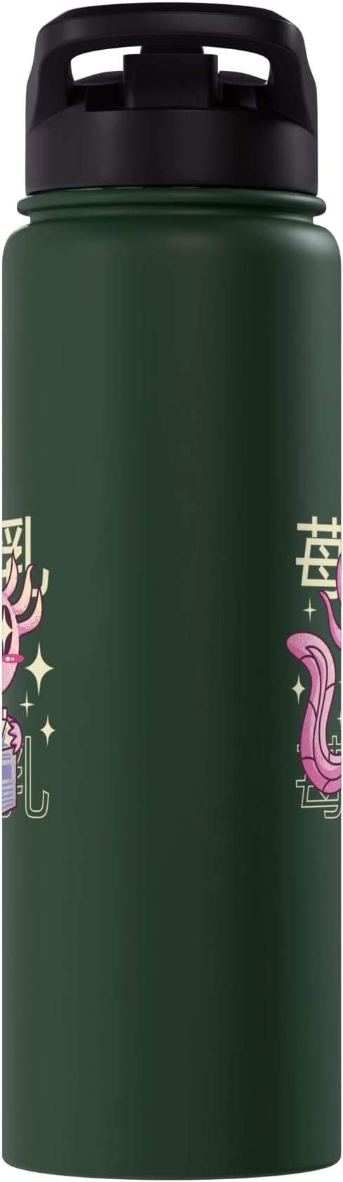 Cute Sea Creature Drinking Milk Japanese Art Kawaii Stainless Steel Insulated Water Bottle
