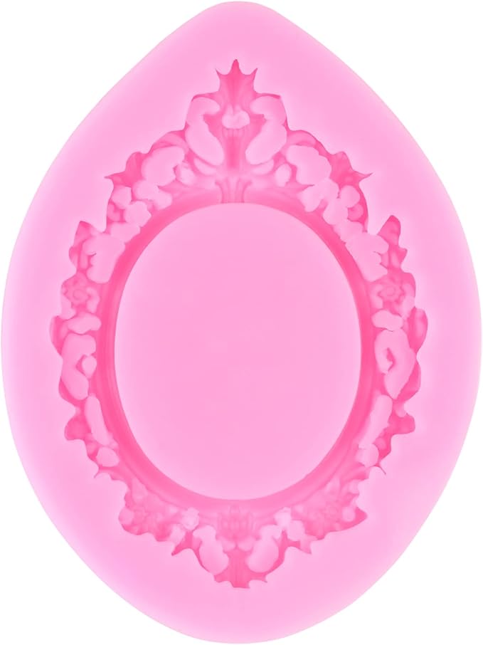 Mujiang Photo Frame Fondant Molds Picture Frames Silicone Mold For Cake Decorating Cupcake Topper Chocolate Candy Polymer Clay Set Of 4