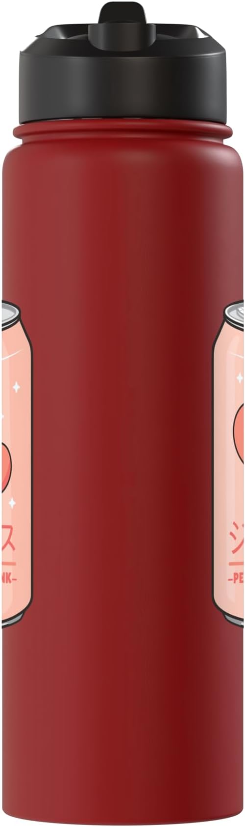 Kawaii Soft Drink Aesthetics Japanese Peach Juice Stainless Steel Insulated Water Bottle