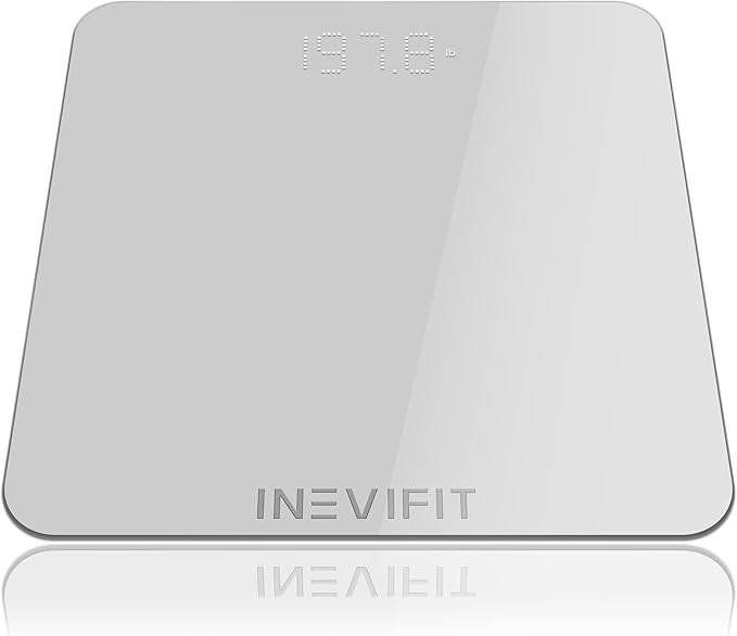 INEVIFIT Bathroom Scale & Digital Kitchen Scale Fitness Bundle, Complete Body Composition and Nutrition Tracking Solution with Batteries Included