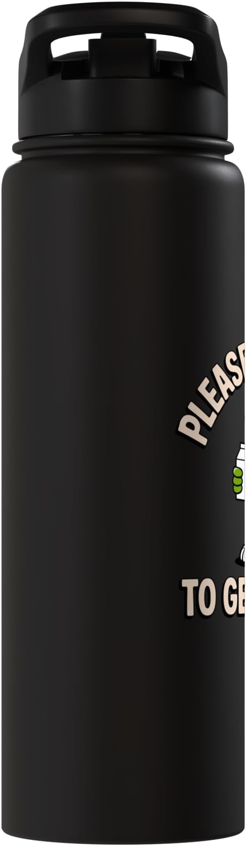 Please Remind Me To Get The Milk Funny Dinosaur Stainless Steel Insulated Water Bottle