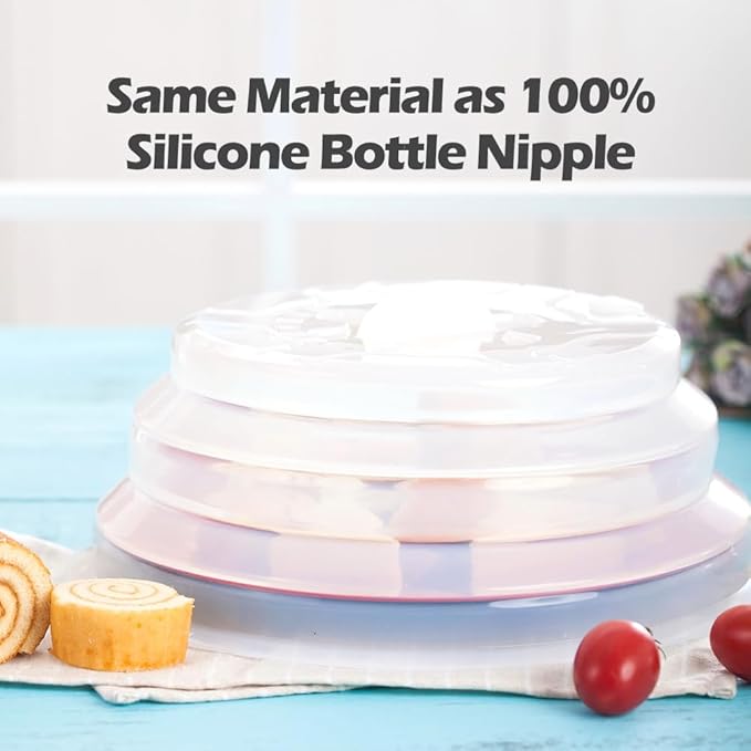 2 in 1 Microwave Cover - Versatile Mat & Splatter Guard - 12 Inch, Collapsible, Silicone Trivet