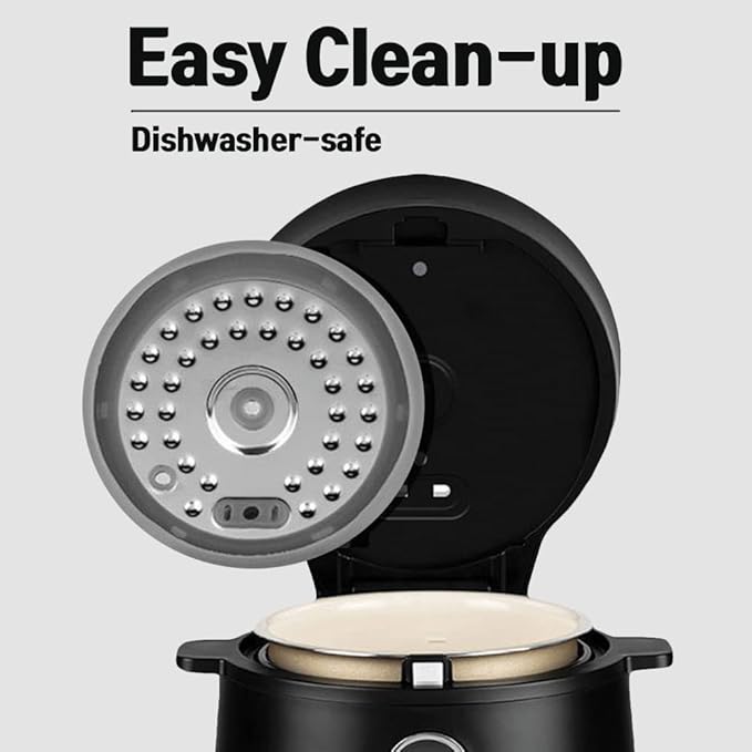 BANU Small Mini Rice Cooker Low Carb, Reduce Sugar, Keto Friendly 3 Cups (white rice), 1 Cup (Low carb rice), Keep Warm 24 Hours Preset For White, Brown Rice, Soup, Cake (BLACK)