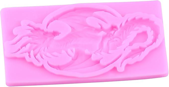 Dragon Silicone Mold Flying Dragon Fondant Molds For Cake Decoration Cupcake Topper Chocolate Candy Polymer Clay Gum Paste Set Of 4