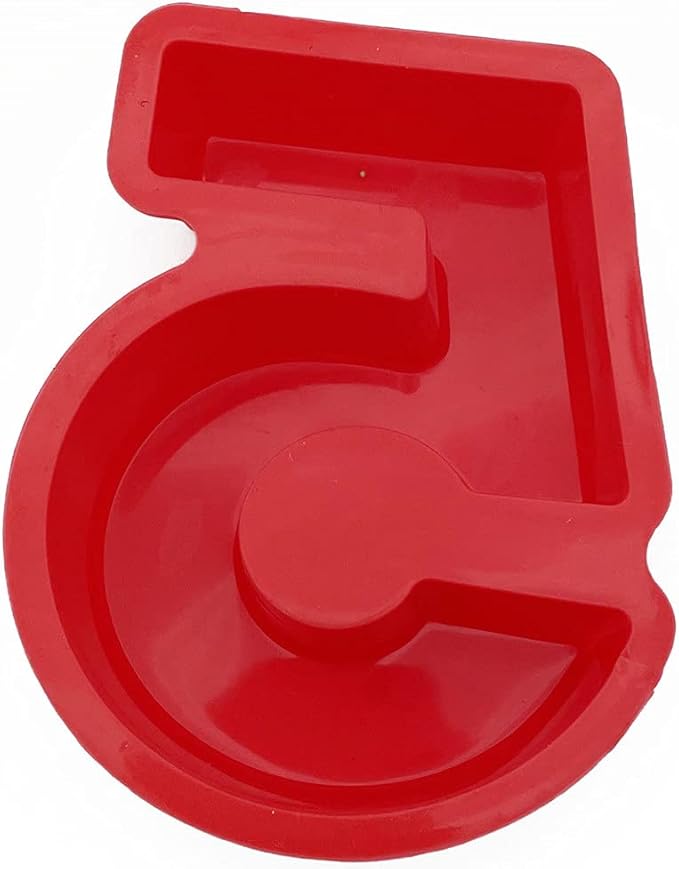 Small 9 pieces Silicone Number Cake Molds Jelly Chocolate Moulds Candy Muffin Tray (4 inch)