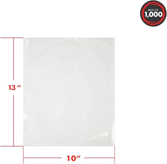 UltraSource Vacuum Chamber Pouches, 10 x 13, 3 mil (Box of 1000)