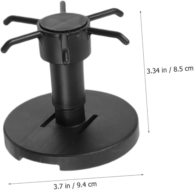 FRCOLOR 3pcs Rotating Kitchen Utensil Hooks Cabinet Hangers Black Under Cabinet Storage Organizer for Spatula Spoon and Knife