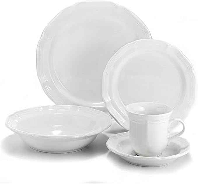 Mikasa French Countryside 5-Piece Place Setting, Cream