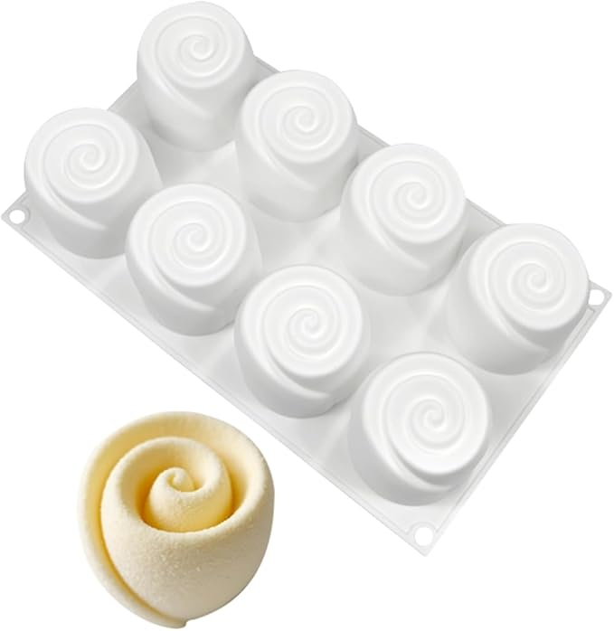 mostsom Honeycomb Molds Silicone Non-Stick Rabbit Cookie Mold Diy Rose Flower Chocolate Mould Used for Jelly, Candy,Biscuits (H_11.6x6.8x2.3 inch)
