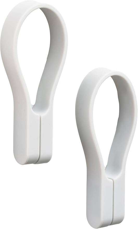 Zone Denmark Loop Towel Clip - Magnetic Towel Hanger - Keeping Your Towels Secure and Your Bathroom Organized. The Perfect Style and Functionality for a Neat and Tidy Bathroom Décor. (Pack of 2)