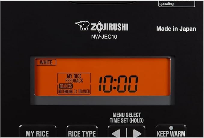 Zojirushi NW-JEC10BA Pressure Induction Heating (IH) Rice Cooker & Warmer, 5.5-Cup, Made in Japan