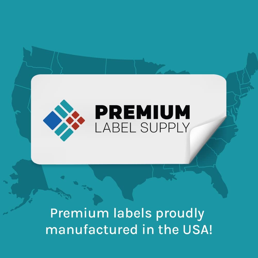 Premium Label Supply 2.625" x 1" Direct Thermal Mailing & File Folder Labels - 4000 Labels (2 Rolls of 2000)