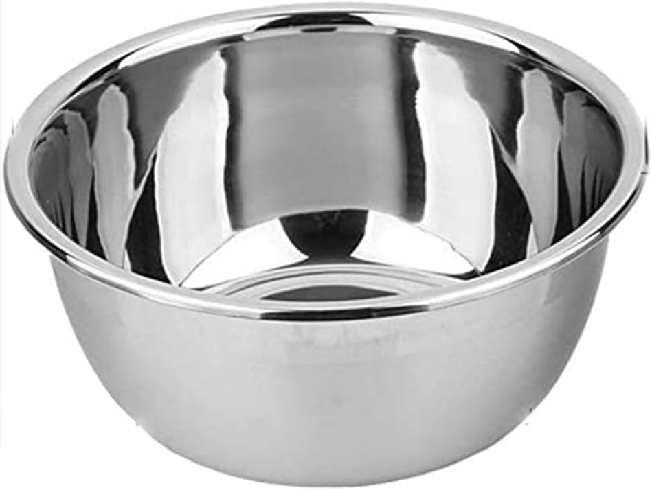 meleg otthon Stainless Steel Mixing Bowls, 13.5QT Metal Bowls, Salad Bowl, Heavy Duty Deeper Edge Mirror Finish Dishwasher Safe Bowl(14.17'' diameter x 5.35''high)