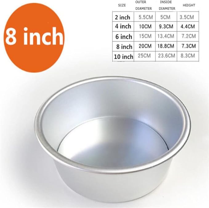 Cake Tin， Non-Stick Cake Mould, Baking Tools Baking Mold,Cake Mould,Baking Baking 2/4/6/8/10 Inch Round Live Bottom Cake Mold Baking Mold Bread Decoration Non-Stick Non Stick Skillet Pan Pans (Color :