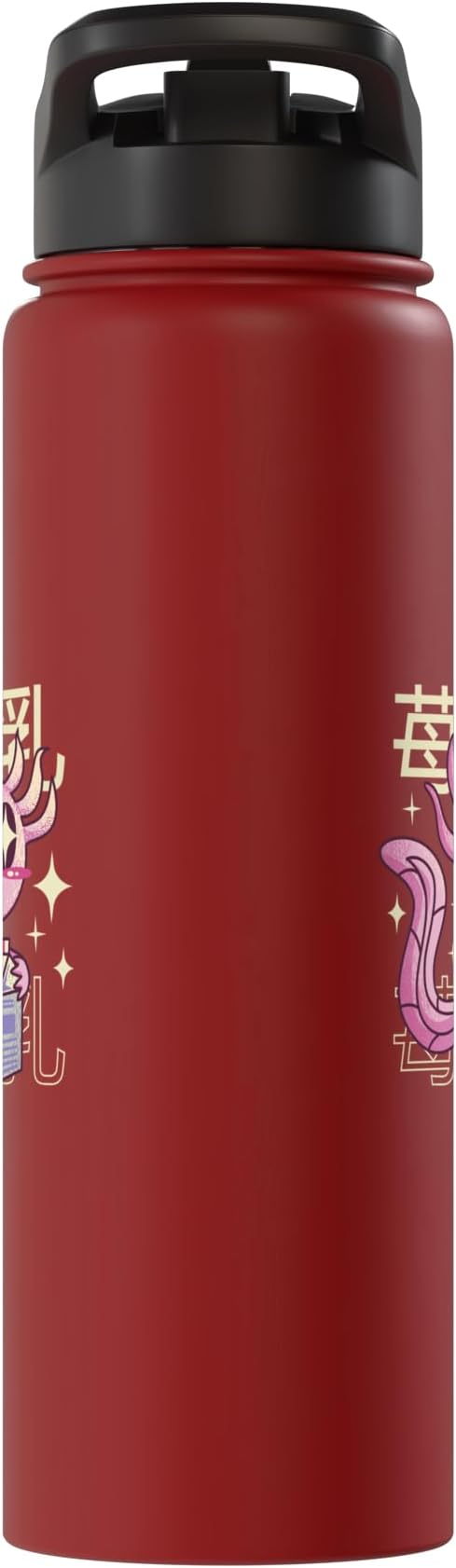 Cute Sea Creature Drinking Milk Japanese Art Kawaii Stainless Steel Insulated Water Bottle