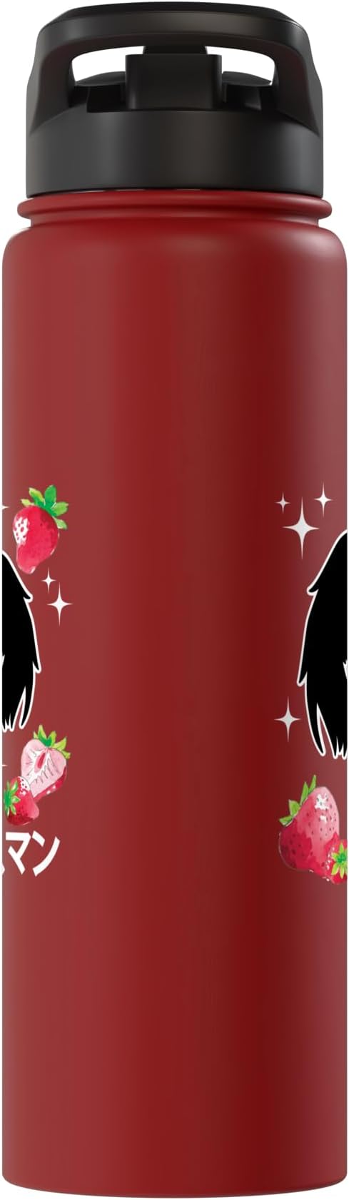 Mothman Kawaii Strawberry Milk Shake Carton Stainless Steel Insulated Water Bottle