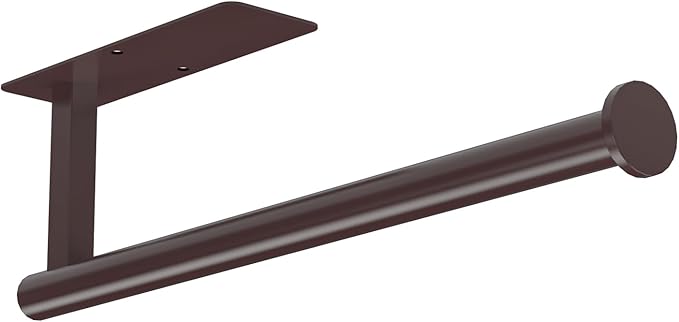 ASTOFLI Paper Towel Holder Under Cabinet No Drilling, Self Adhesive Paper Towel Holder Wall Mount for Kitchen Rack, Under Counter Napin Holder No Drill, RV, 304 Stainless Steel, Oil Rubbed Bronze