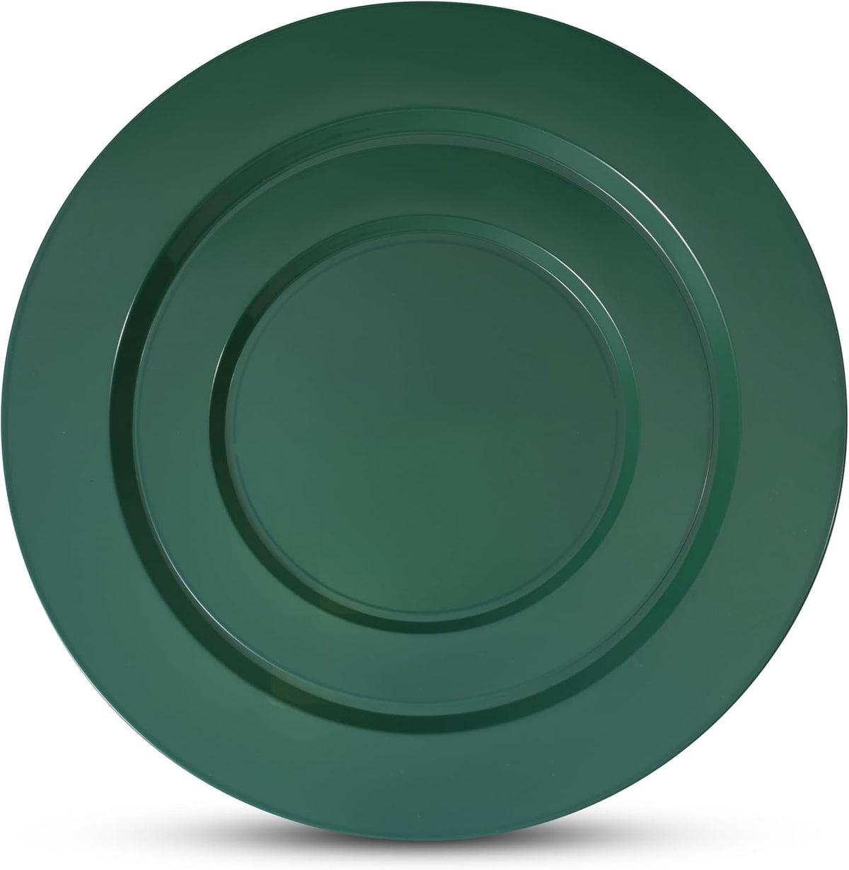 Munfix 100 Green Plastic Plates Set, 50 Pcs 10 Inch Dinner and 50 Pcs 7 Inch Dessert Plates, Elegant Fancy Heavy Duty Disposable Plates for Party, Wedding, Green