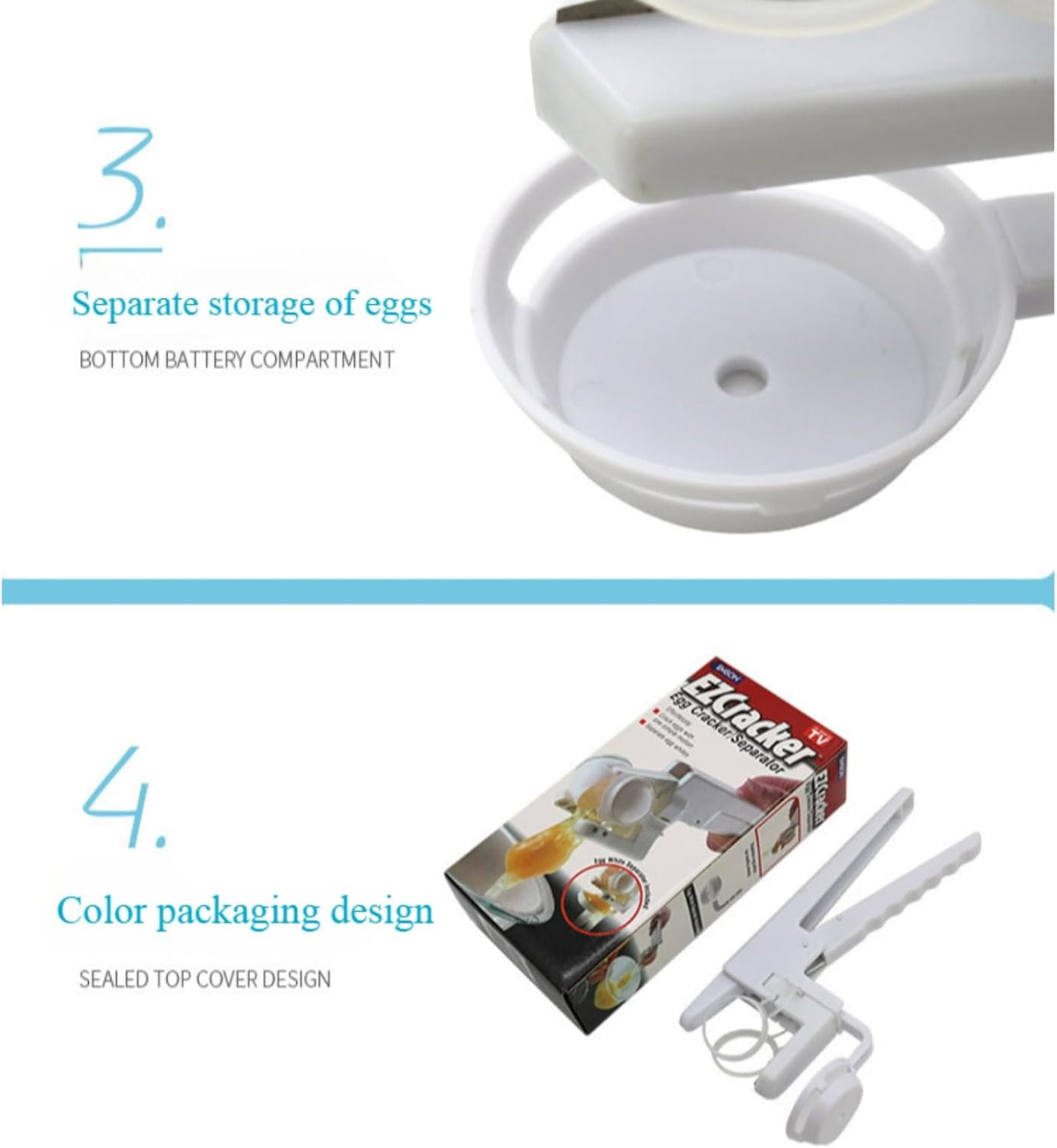 Egg Shell Opener-2025 New Egg Shell Opener for Raw and Hard Boiled Eggs,Stainless Steel Egg Cracker Tool for Cutting Eggs,Egg Separator Kitchen Gadgets for Cooking Bakery!