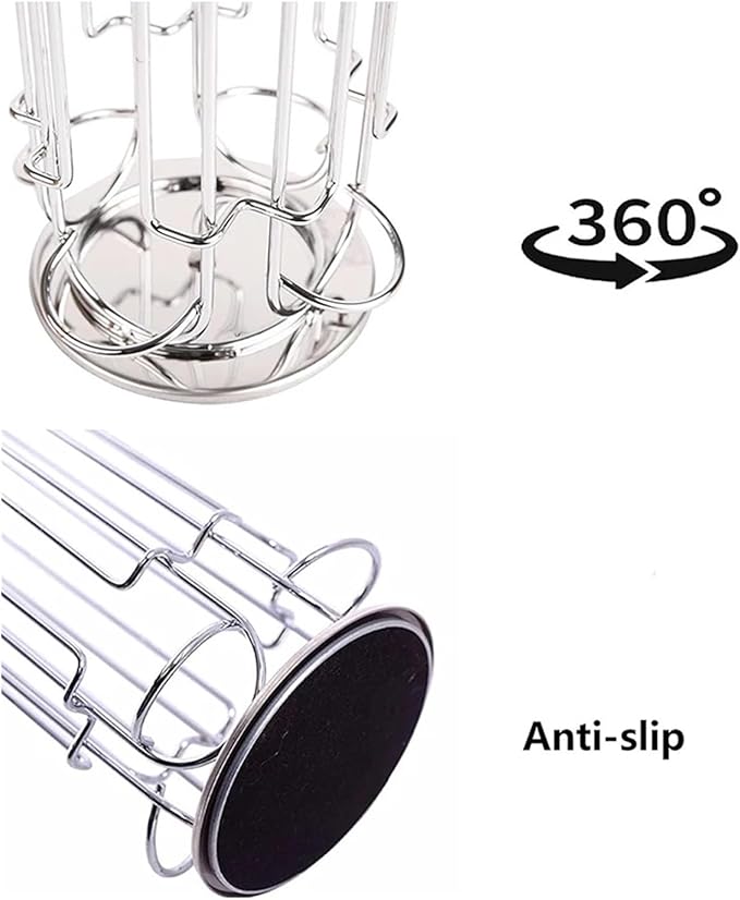 Coffee Capsule Holder Rotating Coffee Pod Rack Carousel Storage Capsule Stand Holder, Compatible For Dolce Gusto,(1pcs)